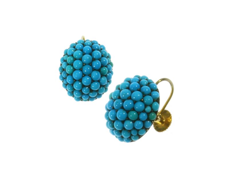 Victorian turquoise earrings