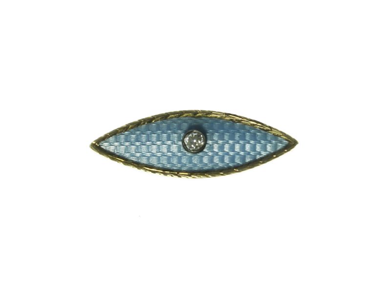 Enamel & diamond brooch by Fabergé