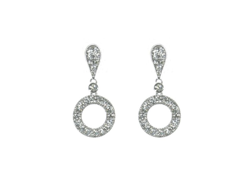 Diamond drop earrings