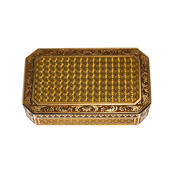 Antique French gold snuff box