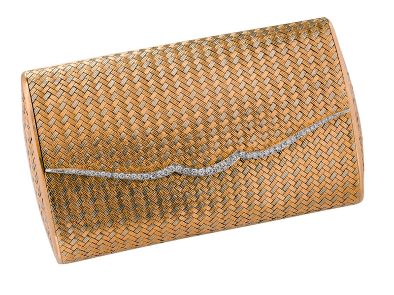 Diamond set clutch bag by Bulgari