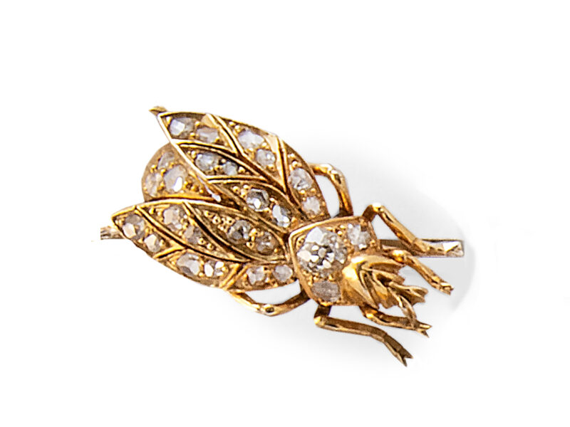 Diamond Bug Brooch