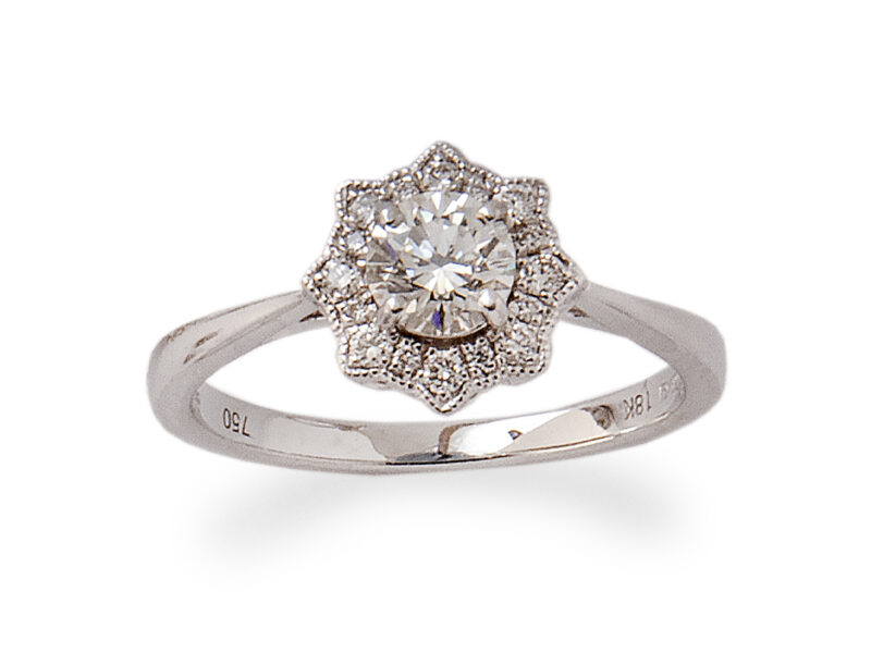 Diamond Cluster Ring