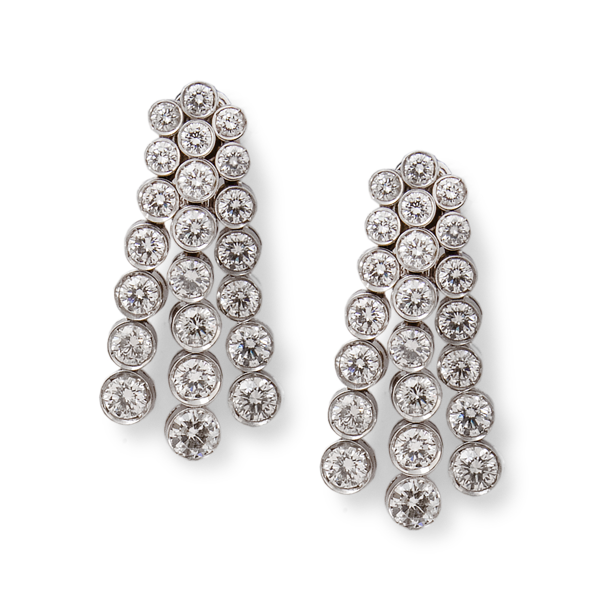 Diamond tassel earrings Howards Jewellers