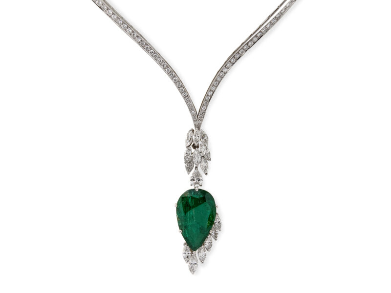 Emerald & Diamond Necklace