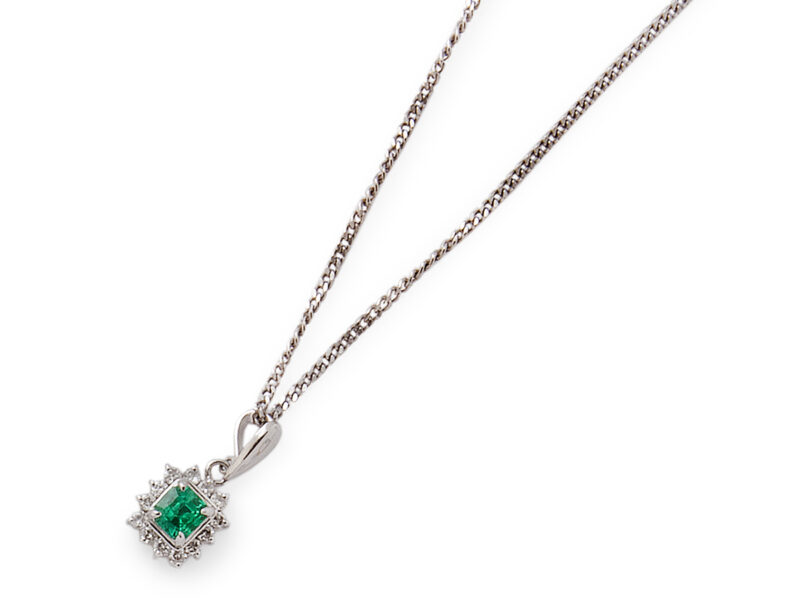 Emerald & Diamond Pendant