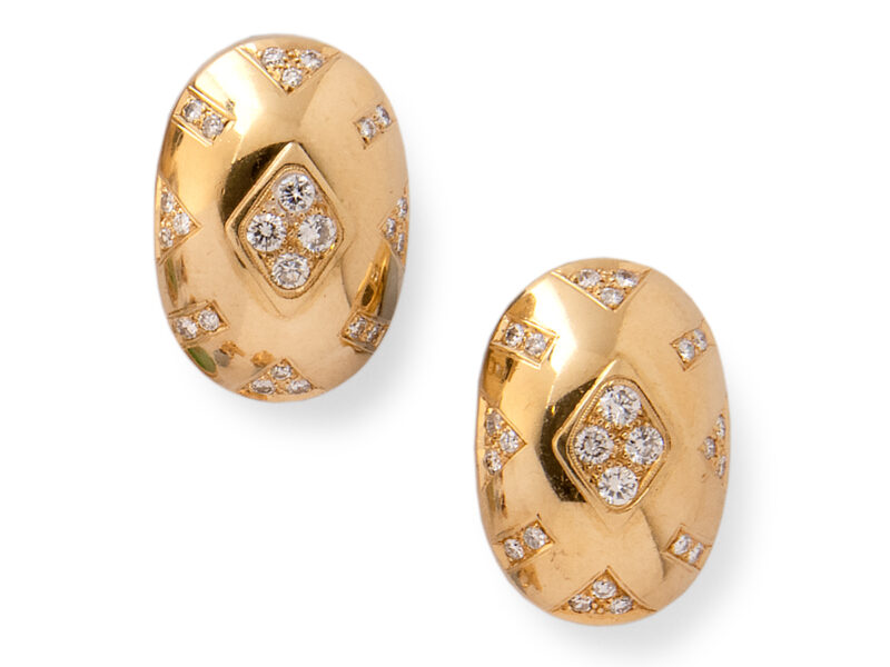 Gold & Diamond Earrings