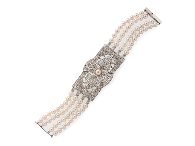 Pearl & Diamond Bracelet