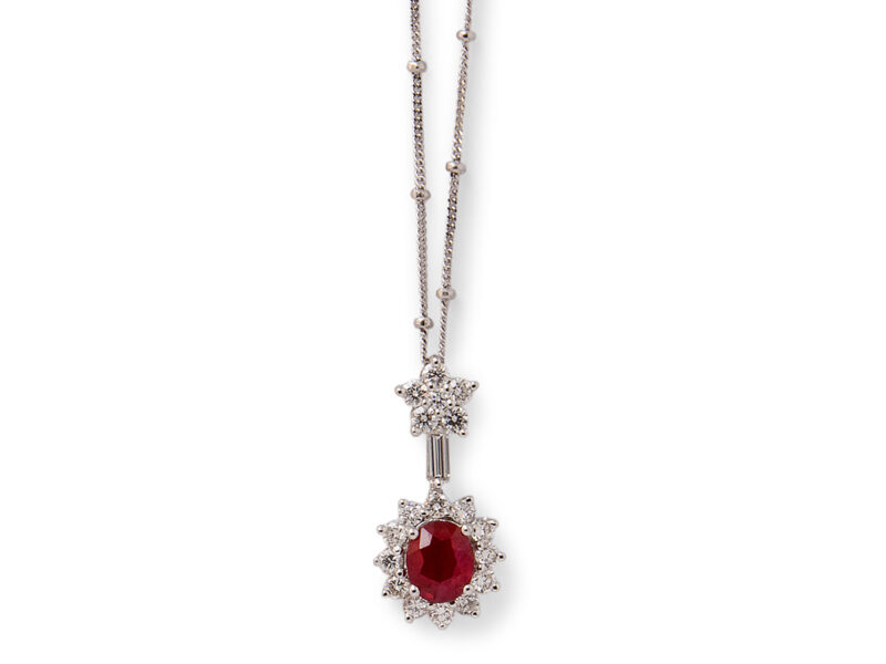 Ruby & Diamond Pendant