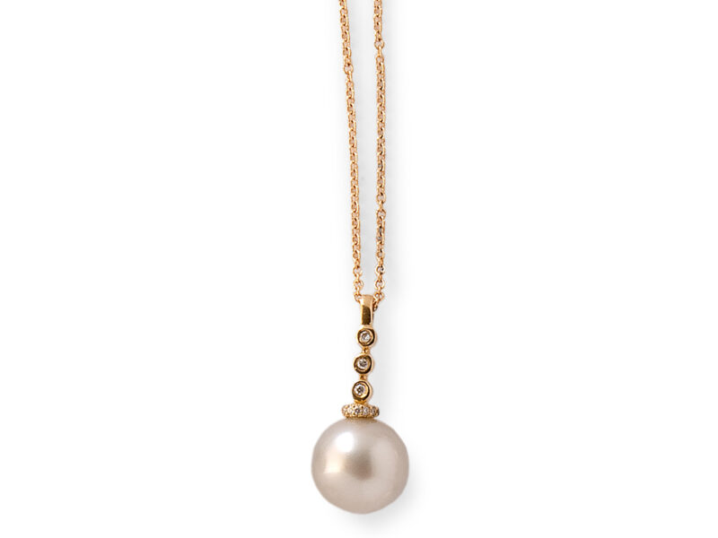 South Sea Cultured Pearl & Diamond Pendant