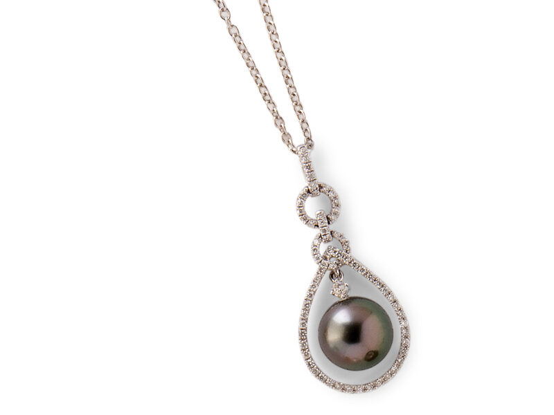 Tahitian Cultured Pearl & Diamond Pendant