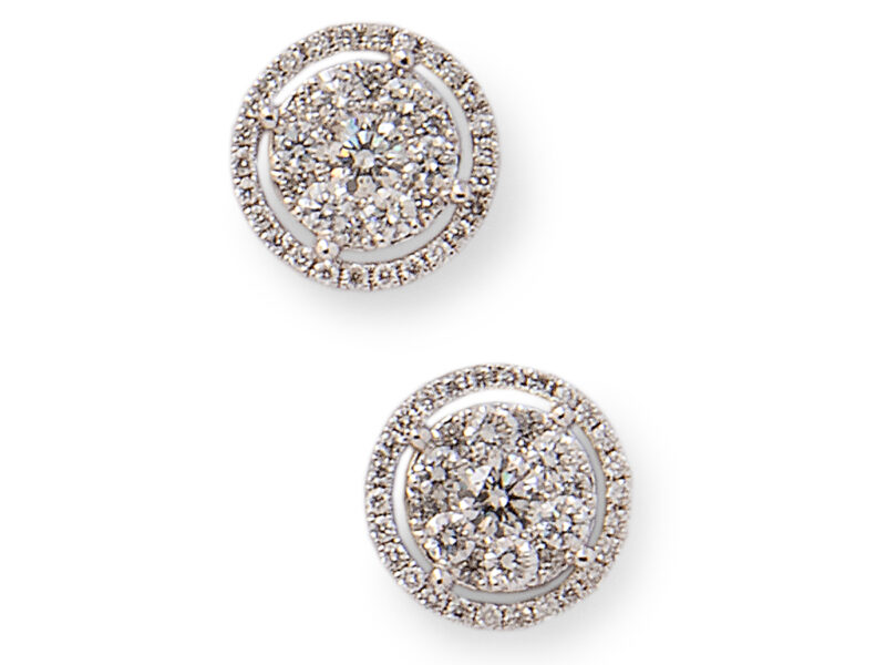 Diamond Cluster Earrings