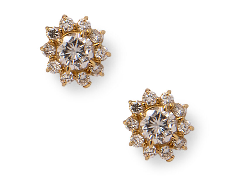 Diamond Cluster Earrings