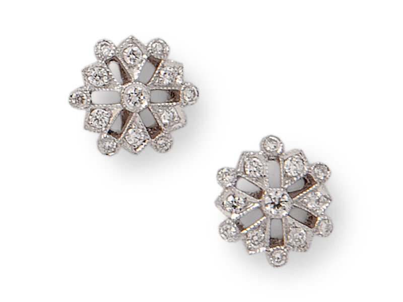 Diamond Cluster Earrings