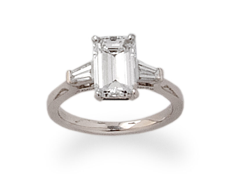 Emerald Cut Diamond Ring